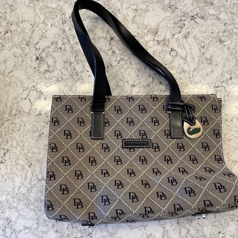 Dooney & Bourke Black /grey‎ tote handbag